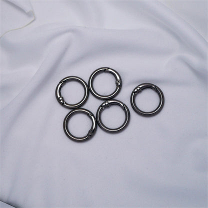 20/24mm Zinc Alloy Spring Ring, Metal Round Ring, Open Ring, Keychain, Luggage Webbing, Round Hanging Ring, Metal Iron Ring