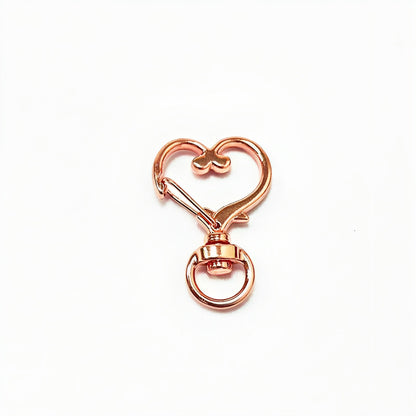 35*24mm Love Buckle Peach Heart Spring Buckle Luggage Accessories Accessories Pendant Zinc Alloy Hook Buckle Heart Keychain Pendant