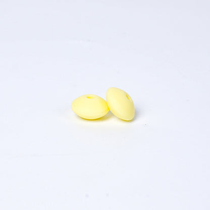 Spot Silicone Beads European and American Jewelry 12mm Small Beads DIY Necklace Beaded Oval Lentil Loose Beads Wholesale #51-100