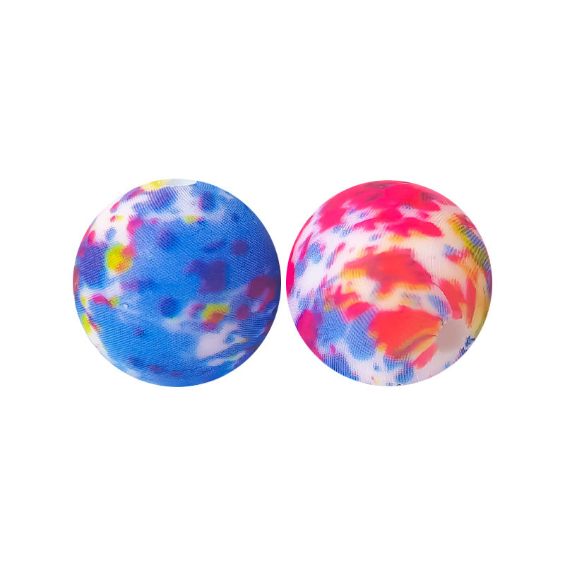 15mm Silicone Beads Water Transfer Beads DIY Jewelry Bead Pen Loose Beads Wholesale #201-250