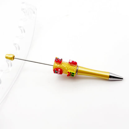 Cross-border Christmas gift box, gloves, lucky bag, bead pen DIY pure rhinestone gypsy sugar pen, Christmas gift pen
