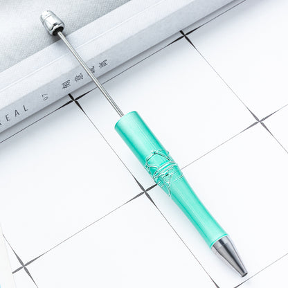 Bead pen, spot wholesale DIY creative relief UV beaded ballpoint pen gilt spot swirling plastic ballpoint pen