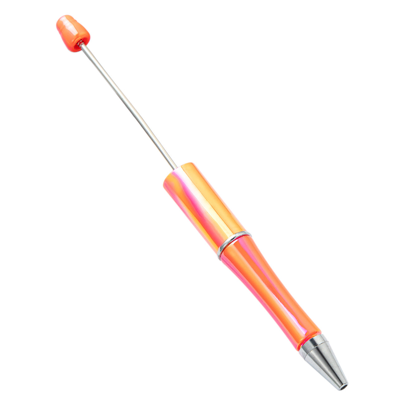 Cross-border plastic bead pen wholesale student creative handmade DIY ballpoint pen new UV gradual change bead pen wholesale