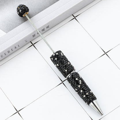 New DIY full diamond bead pen hand-attached drill AB colored diamond beaded ballpoint pen multi-color plastic bead pen wholesale