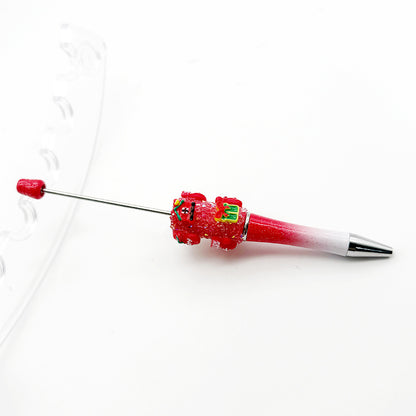 Cross-border Christmas gift box, gloves, lucky bag, bead pen DIY pure rhinestone gypsy sugar pen, Christmas gift pen