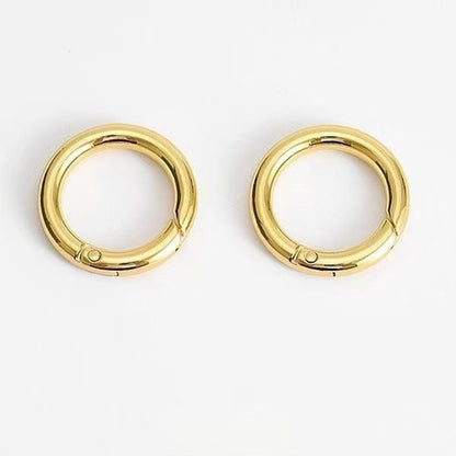 25Mm Zinc Alloy Spring Ring Keychain DIY Jewelry, Ring Buckle Open Ring Bag Doll Buckle