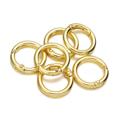 25Mm Zinc Alloy Spring Ring Keychain DIY Jewelry, Ring Buckle Open Ring Bag Doll Buckle