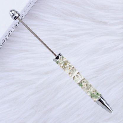 DIY design pen, inspirational encouragement praise cartoon character pattern printing bead pen Moe grain pen spot