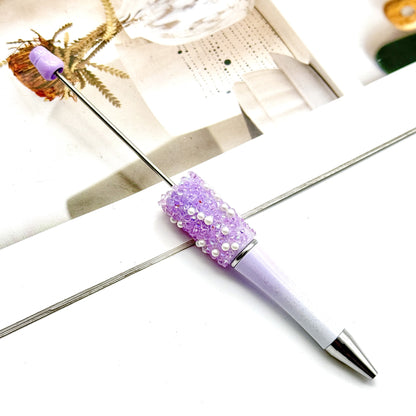 DIY Gypsy pearl bead pen granulated sugar crystal beadedpen ballpoint pen blind box Moe pen spot wholesale