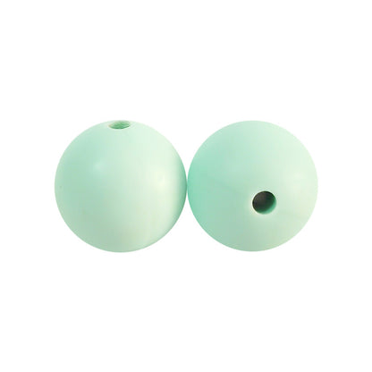9 Mm Food Grade Silicone Beads Colored Round Loose Beads Handmade DIY Beaded Bracelet Pacifier Chain Accessories Spot Wholesale #51-98