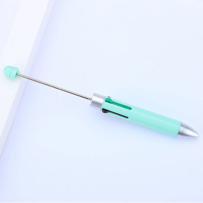 Business four-color bead pen DIY handmade jewelry bead pen cute puzzle multi-color plastic ballpoint pen gift pen