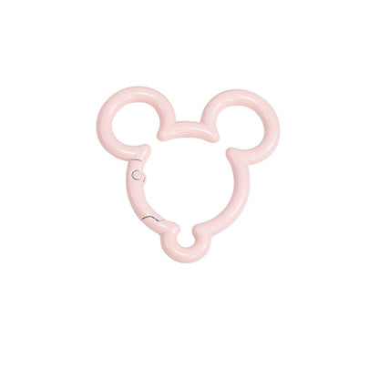 44*44mm Violent Bear Spring Buckle Open Ring Mickey Spring Ring Keychain Jewelry DIY Accessories Alloy Connecting Ring