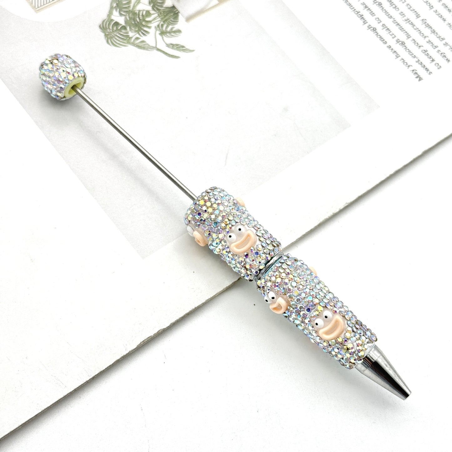New luminous full diamond bead pen DIY luminous full diamond pen heavy industry advanced rhinestone pen ballpoint pen manufacturer wholesale