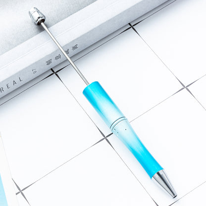 New DIY starry sky bead pen UV electroplating beaded ballpoint pen starry sky sequins gradual change bead pen manufacturers wholesale
