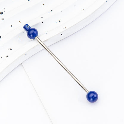 New DIY beaded pole, creative handmade beaded keychain accessories pendant pole metal beaded pole
