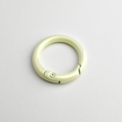 20Mm UV electroplated color spring buckle ab color Mapei spring ring DIY jewelry accessories alloy round connection keychain