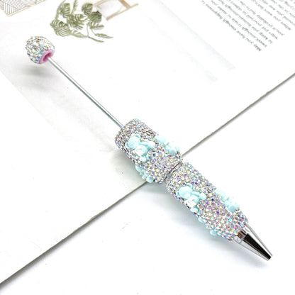 New luminous full diamond bead pen DIY luminous full diamond pen heavy industry advanced rhinestone pen ballpoint pen manufacturer wholesale
