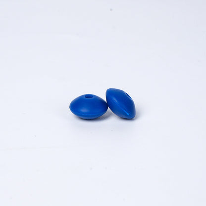 Spot Silicone Beads European and American Jewelry 12mm Small Beads DIY Necklace Beaded Oval Lentil Loose Beads Wholesale #101-137