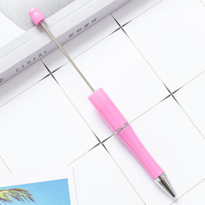 Bead pen, spot wholesale creative DIY plastic bead pen ballpoint pen printable plastic bead pen
