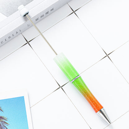 Bead pen, spot wholesale creative DIY plastic bead pen ballpoint pen printable plastic bead pen