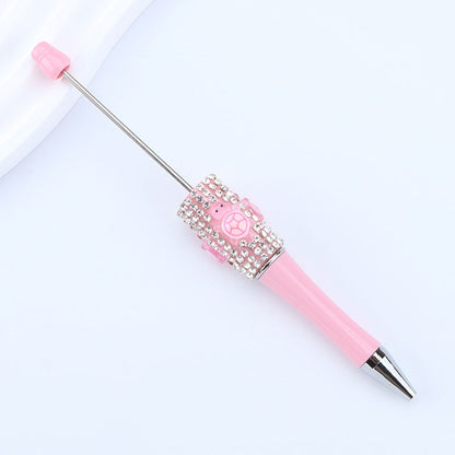 DIY turtle broken diamond bead pen Internet celebrity turtle dream turtle super cute turtle diamond pen bead round bead cute pen