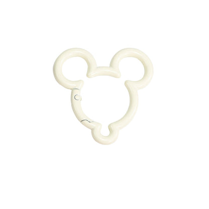 44*44mm Violent Bear Spring Buckle Open Ring Mickey Spring Ring Keychain Jewelry DIY Accessories Alloy Connecting Ring