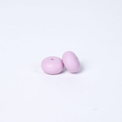 Spot 14mm Small Abacus Beads Food Grade Silicone Beads DIY Men's and Women's Jewelry Necklaces Oval Beads Wholesale