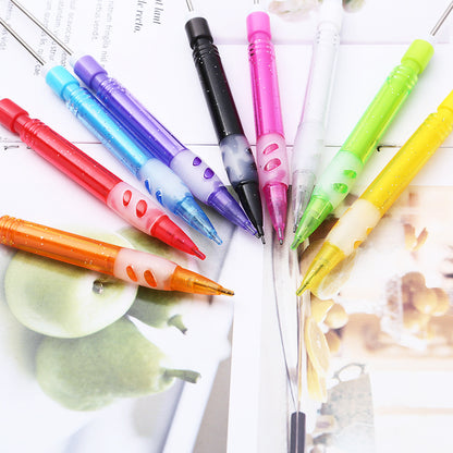 ABS plastic beaded pencil 0.5 free sharpening pencil DIY continuous lead automatic pencil student writing gift wholesale