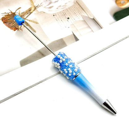 DIY Gypsy pearl bead pen granulated sugar crystal beadedpen ballpoint pen blind box Moe pen spot wholesale