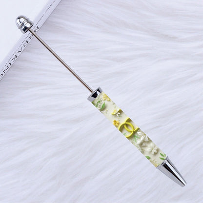DIY design pen, inspirational encouragement praise cartoon character pattern printing bead pen Moe grain pen spot