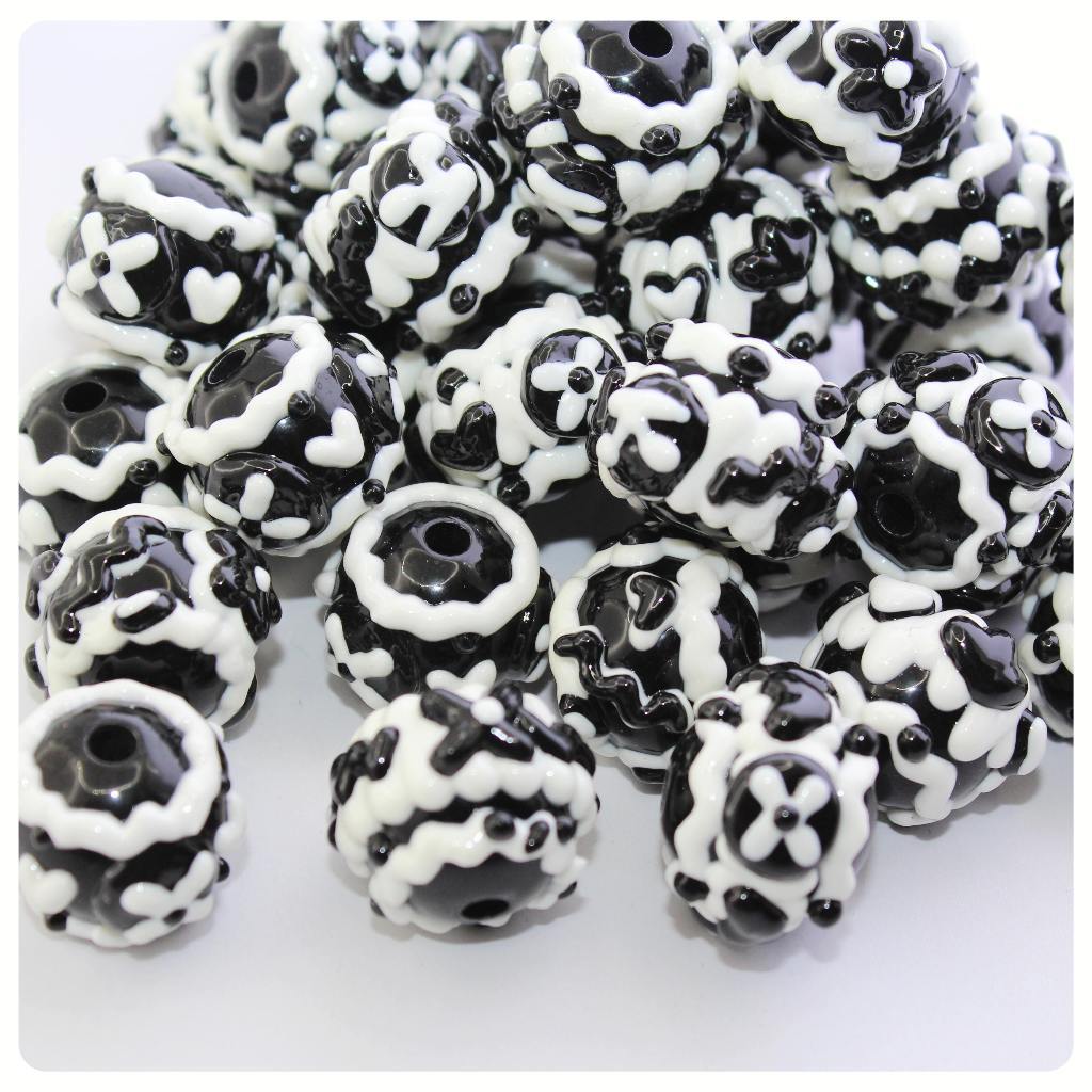 Various colors mixed hand-painted beads, beads, beads, jewelry, bracelets, mixed diy material accessories, wholesale beads