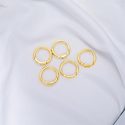 20/24mm Zinc Alloy Spring Ring, Metal Round Ring, Open Ring, Keychain, Luggage Webbing, Round Hanging Ring, Metal Iron Ring