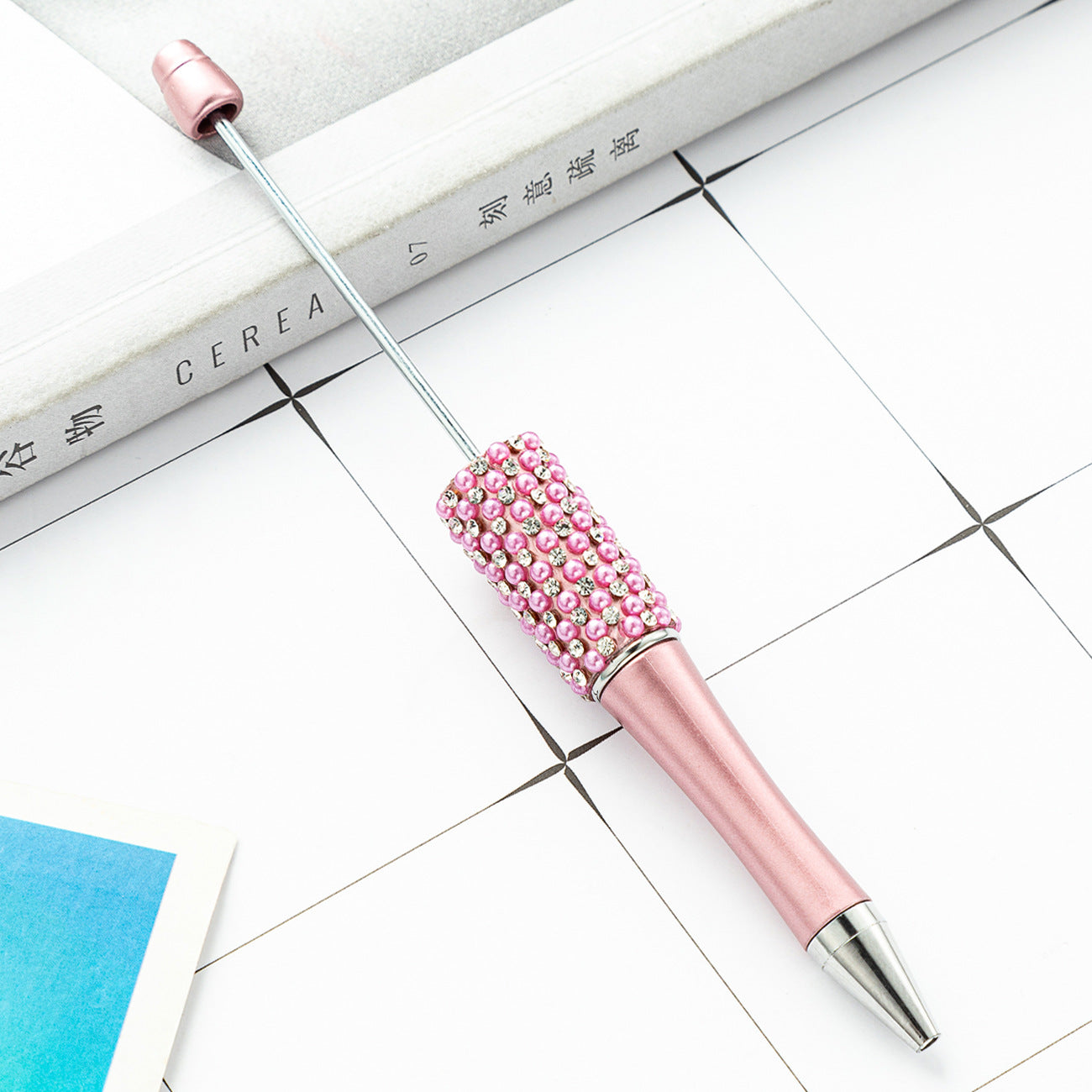 New diamond bead pen spot wholesale creative hand sticker diamond bead pen multi-color bag diamond ballpoint pen