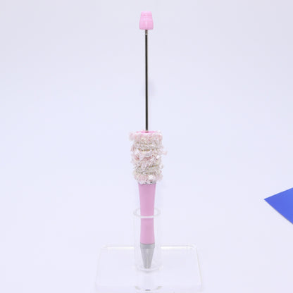 [Webbing series DIY bead pen] Color custom ballpoint pen Overseas super fire bead pen Creative blind box pen