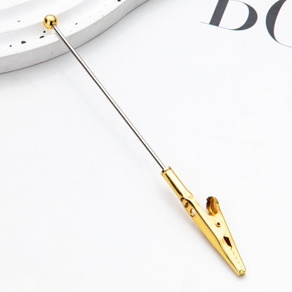 DIY Beaded Business Card Clip Metal Toothed Crocodile Note Clip Desktop Memo Message Clip Card Clip Spot Wholesale