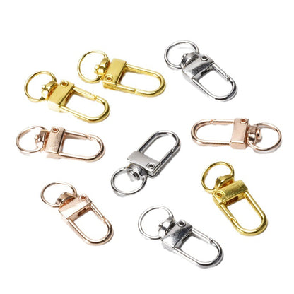 32*12Mm Silver Key Ring Paparazzi Door Buckle DIY Jewelry Alloy Mobile Phone Pendant Hardware Accessories Luggage Connecting Buckle Material