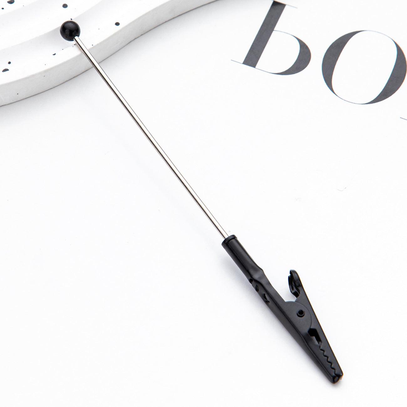 DIY Beaded Business Card Clip Metal Toothed Crocodile Note Clip Desktop Memo Message Clip Card Clip Spot Wholesale