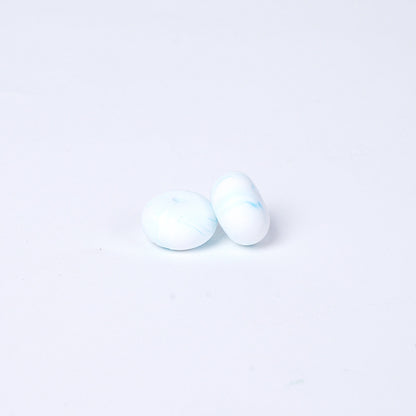 Spot 14mm Small Abacus Beads Food Grade Silicone Beads DIY Men's and Women's Jewelry Necklaces Oval Beads Wholesale