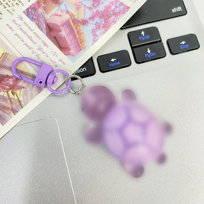 Cute Sanrio printed turtle keychain ins girlfriend schoolbag bag gift pendant car key pendant