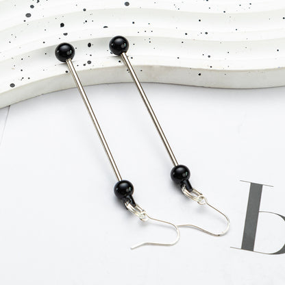 Spot DIY beaded earrings wholesale irregular gravel beaded earrings creative simple women handmade DIY earrings