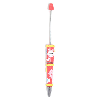 New color cartoon hand-drawn bead pen simple high-end DIY bead pen cartoon cute painted cute pen
