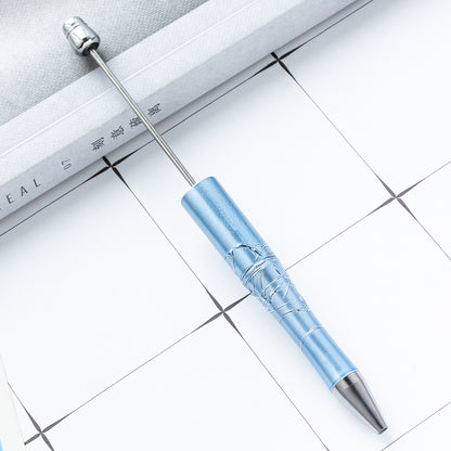 Bead pen, spot wholesale DIY creative relief UV beaded ballpoint pen gilt spot swirling plastic ballpoint pen