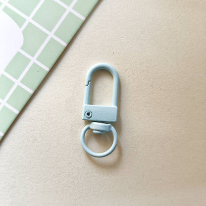 32*12mm Candy Color Paint Zinc Alloy Door Buckle Rotating Fast Hanging Shrimp Lobster Buckle Keychain Bag Doll Buckle Accessories