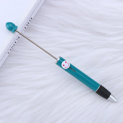 DIY bead pen happy smiley face expression plastic ballpoint pen, advertising gift pen can print logo spot wholesale