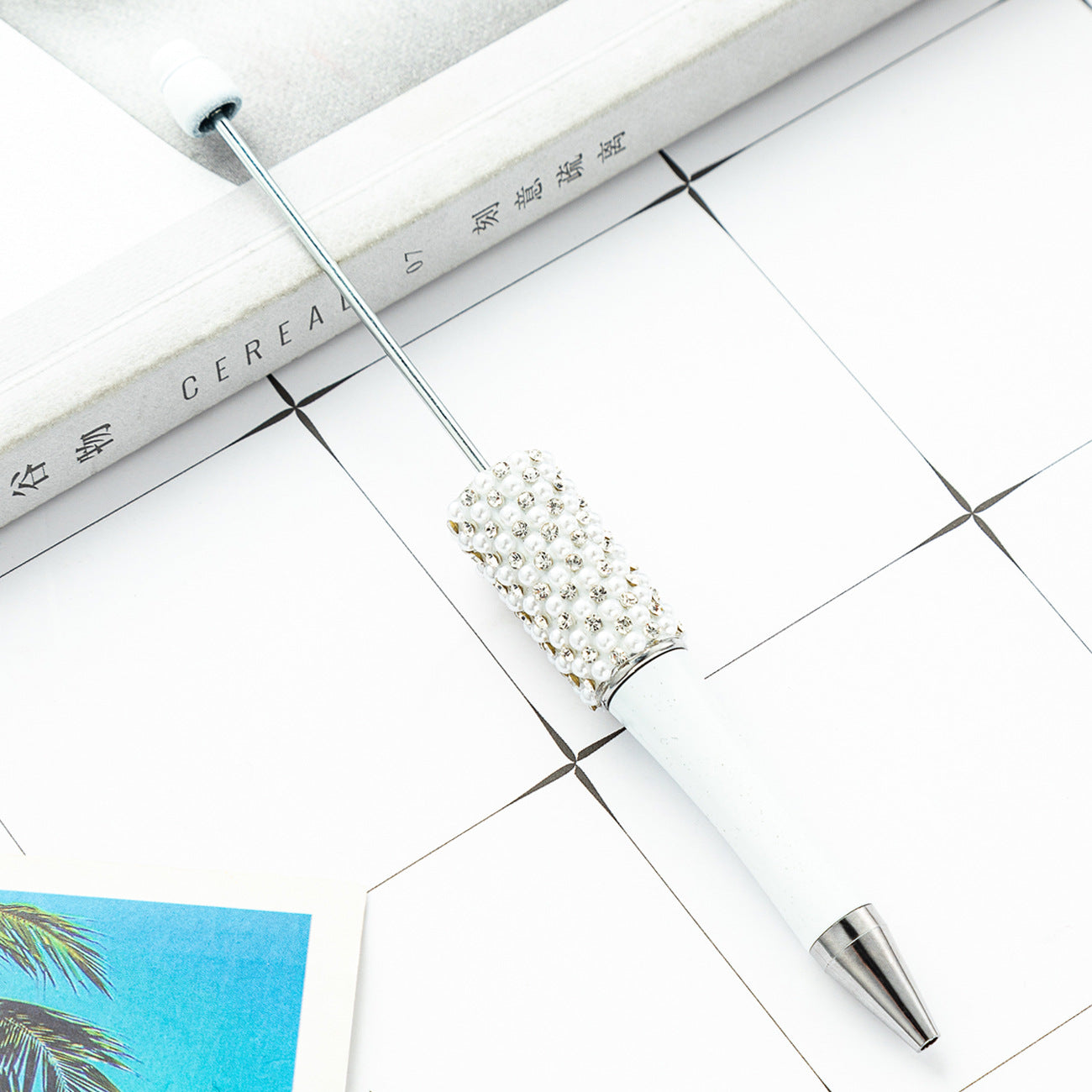 New diamond bead pen spot wholesale creative hand sticker diamond bead pen multi-color bag diamond ballpoint pen