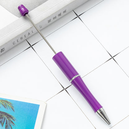 Bead pen, spot wholesale creative DIY plastic bead pen ballpoint pen printable plastic bead pen