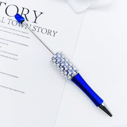 DIY Pearl Diamond Bead Pen Hand Sticker Diamond Ballpoint Pen Flash Diamond Pearl Diamond Beadedpen Spot Wholesale
