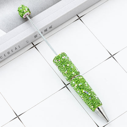 New DIY full diamond bead pen hand-attached drill AB colored diamond beaded ballpoint pen multi-color plastic bead pen wholesale