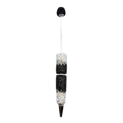 DIY's new gradual change full diamond pen, pure handmade diamond beaded pen cute creative gradual change rhinestone beaded ballpoint pen