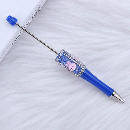 DIY big white rabbit sugar bead pen, cute rabbit dream rabbit dream bead round bead pen manufacturer wholesale
